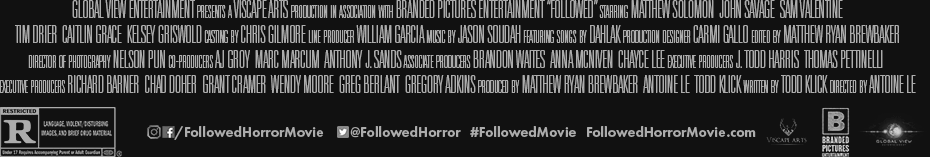 Official 'Followed' Billing Block Image of the official 'Followed' Billing Block